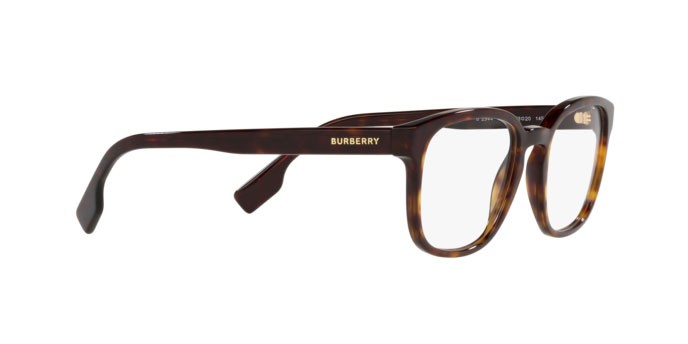 Occhiali da vista Burberry Edison BE 2344 (3920) colore dark havana forma quadrato lenti demo lens