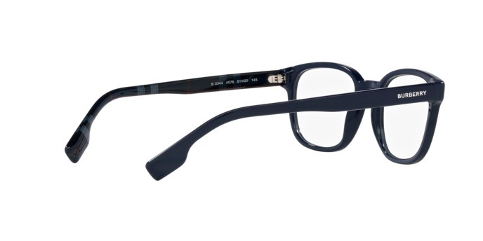 Brillen Burberry Edison BE 2344 (4076) farbe blu form quadratisch gläser lente demo
