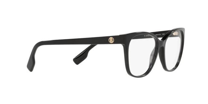 Occhiali da vista Burberry Caroline BE 2345 (3001) colore black forma quadrato lenti demo lens