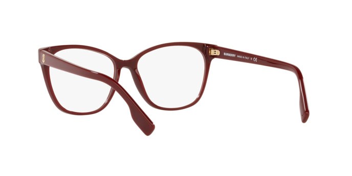 Occhiali da vista Burberry Caroline BE 2345 (3403) colore bordeaux forma quadrato lenti demo lens