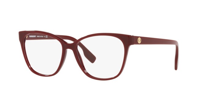 Occhiali da vista Burberry Caroline BE 2345 (3403) colore bordeaux forma quadrato lenti demo lens