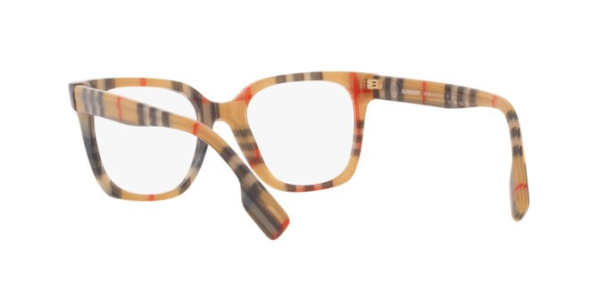Brillen Burberry Evelyn BE 2347 (3944) farbe vintage check form quadratisch gläser demo lens