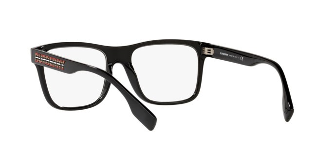 Occhiali da vista Burberry Carter BE 2353 (3001) colore black forma quadrato lenti demo lens