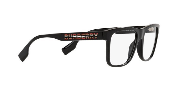 Occhiali da vista Burberry Carter BE 2353 (3001) colore black forma quadrato lenti demo lens