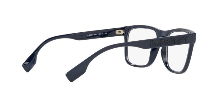 Occhiali da vista Burberry Carter BE 2353 (3961) colore blue forma quadrato lenti demo lens