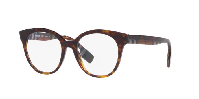 Brillen Burberry Jacqueline BE 2356 (3991) farbe dark havana form rund gläser demo lens