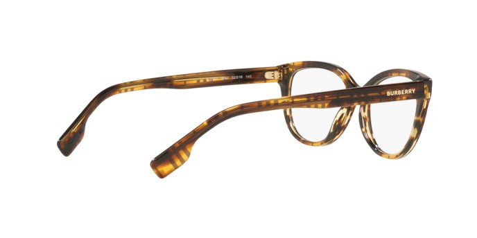 Occhiali da vista Burberry Esme BE 2357 (3981) colore top check/striped brown forma quadrato lenti demo lens