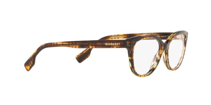 Occhiali da vista Burberry Esme BE 2357 (3981) colore top check/striped brown forma quadrato lenti demo lens