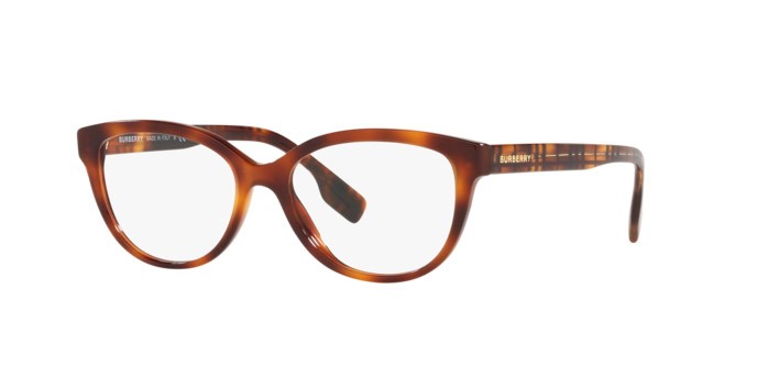 Brillen Burberry Esme BE 2357 (3985) farbe light havana form quadratisch gläser demo lens