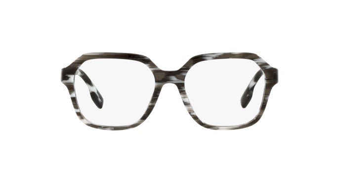 Brillen Burberry Isabella BE 2358 (3978) farbe white/black form quadratisch gläser demo lens