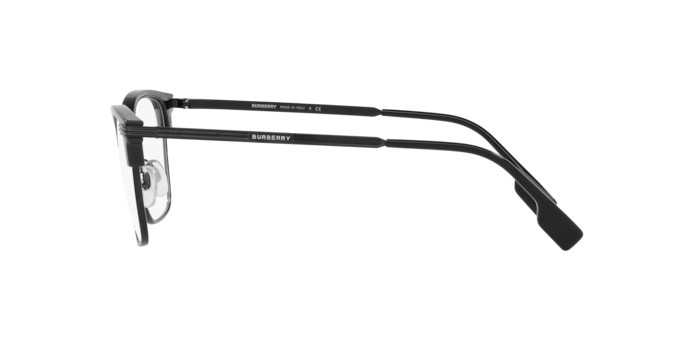 Brillen Burberry Pearce BE 2359 (3998) farbe black form quadratisch gläser demo lens