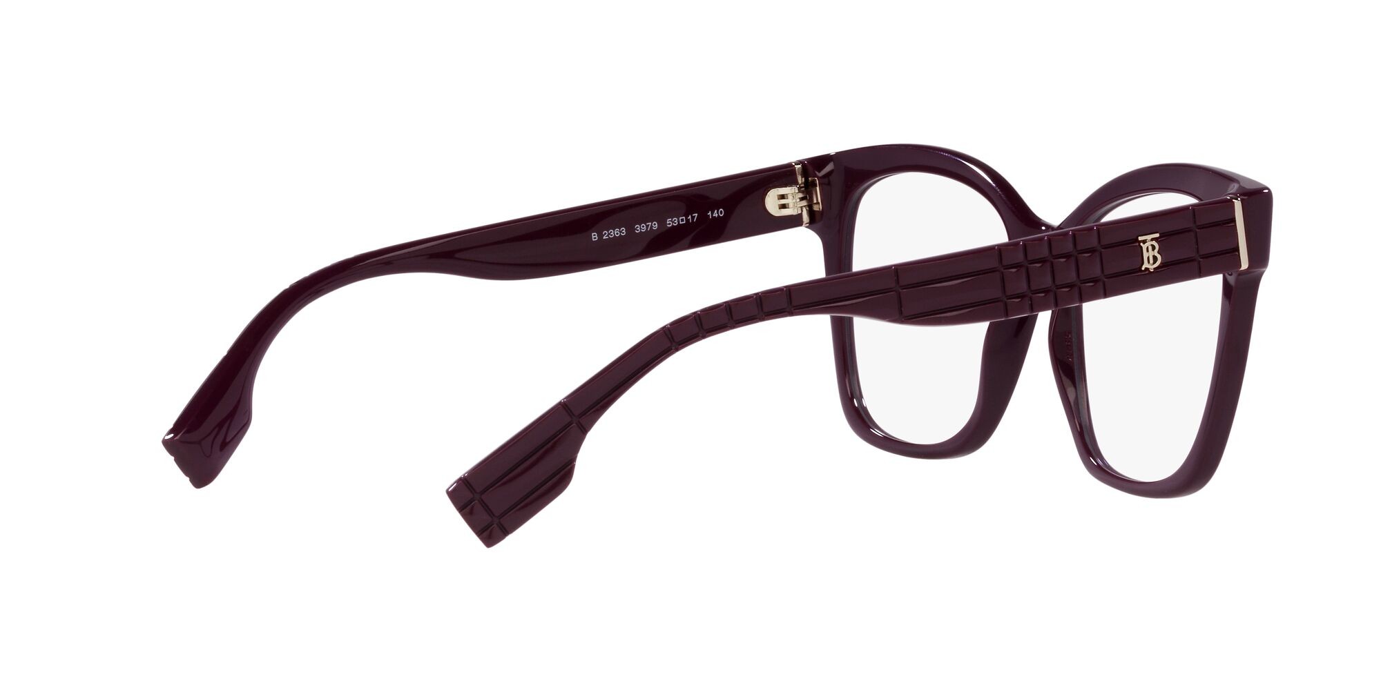 Occhiali da vista Burberry Sylvie BE 2363 (3979) colore bordeaux forma quadrato lenti lente demo