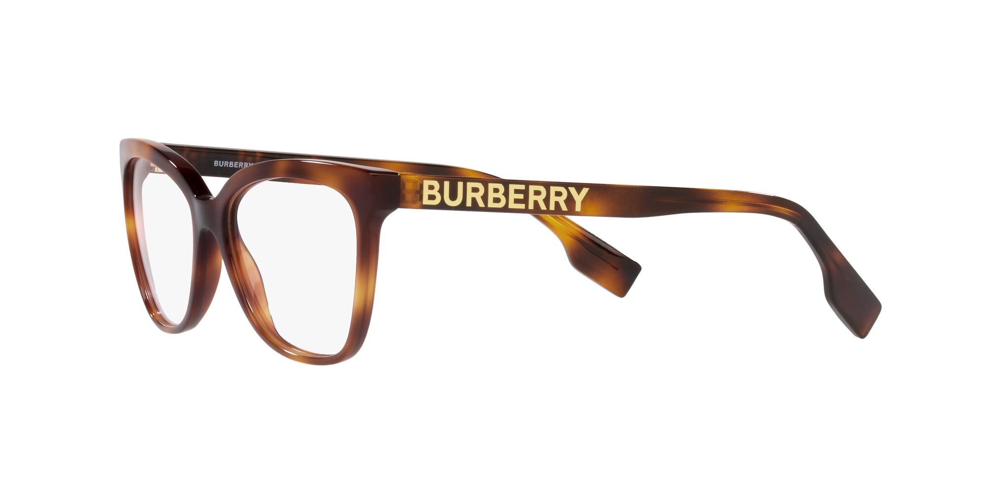 Brillen Burberry Grace BE 2364 (3316) farbe havana chiaro form cat-eye gläser lente demo