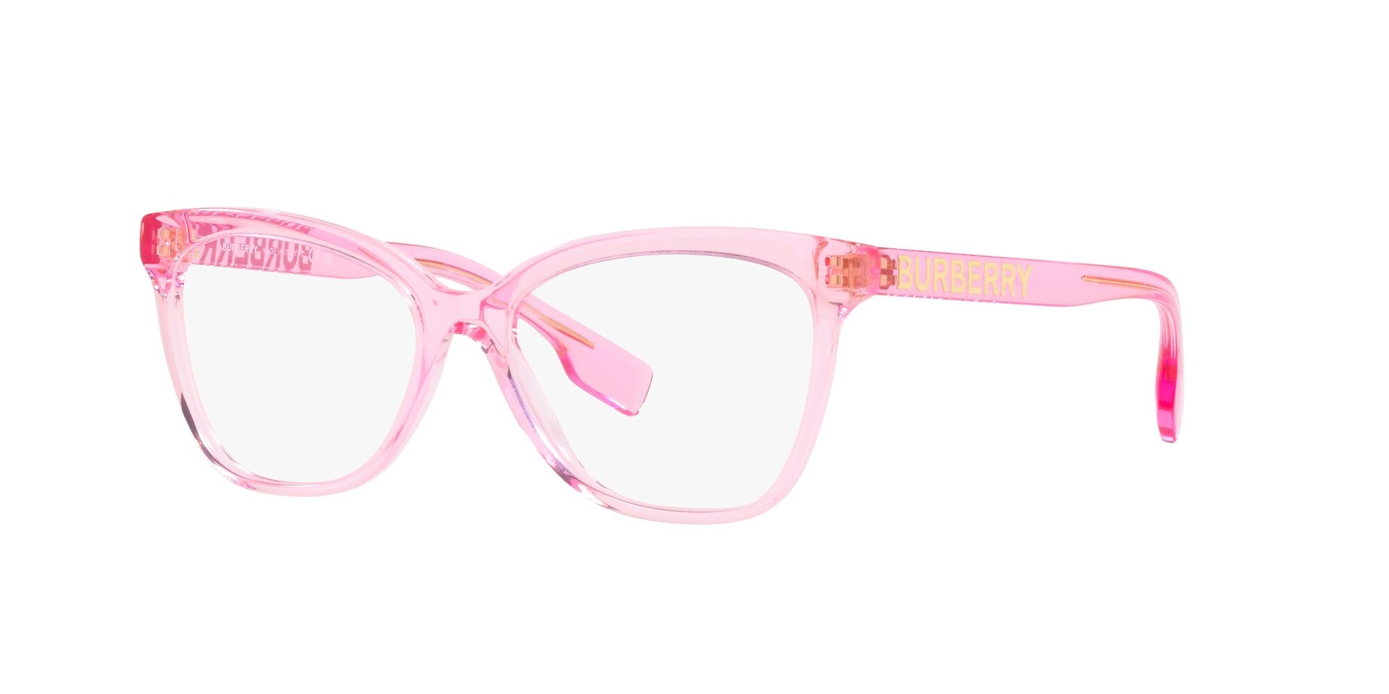 Brillen Burberry Grace BE 2364 (4024) farbe rosa form cat-eye gläser lente demo