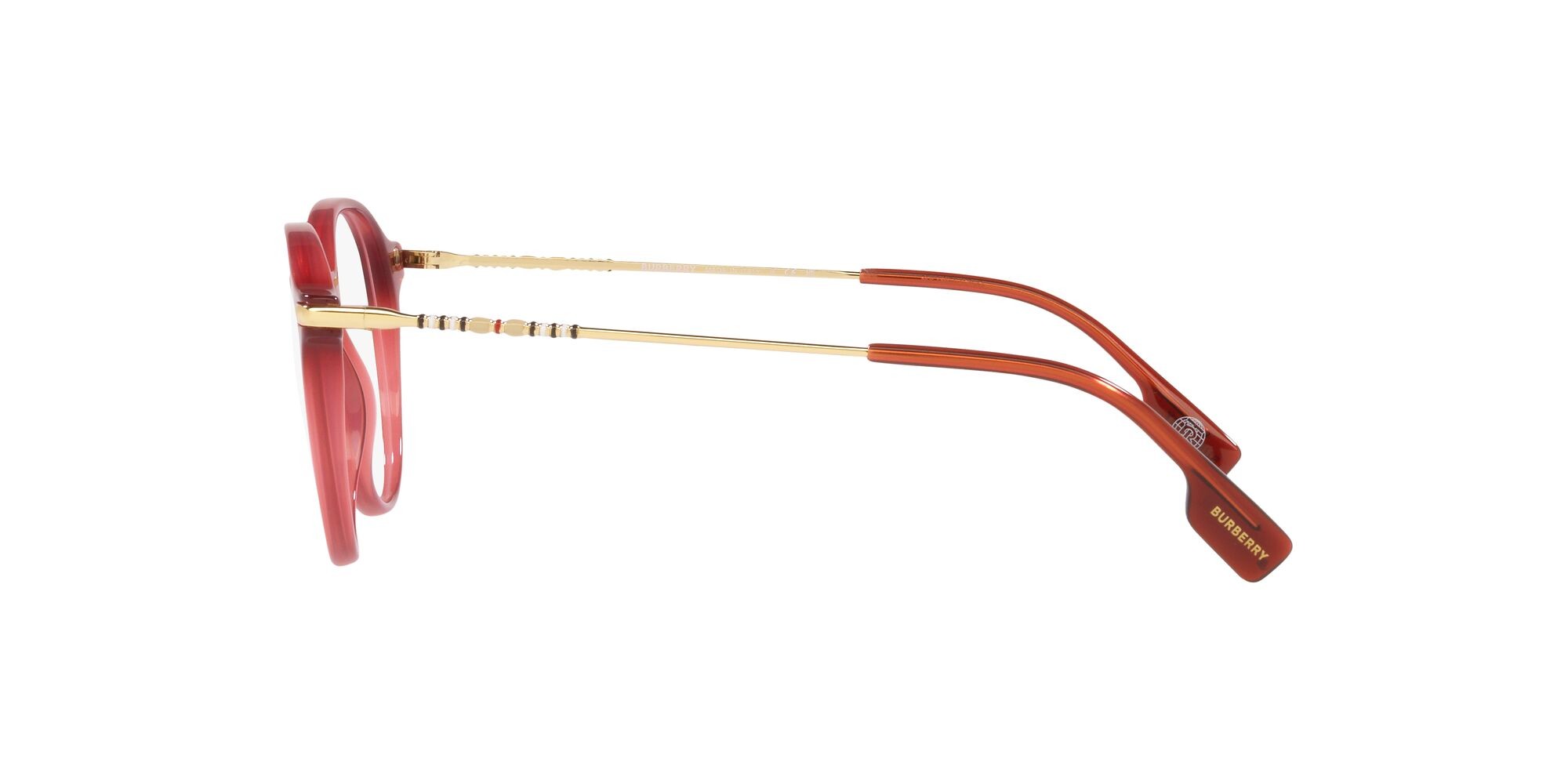 Occhiali da vista Burberry Alisson BE 2365 (4022) colore bordeaux forma pantos lenti lente demo