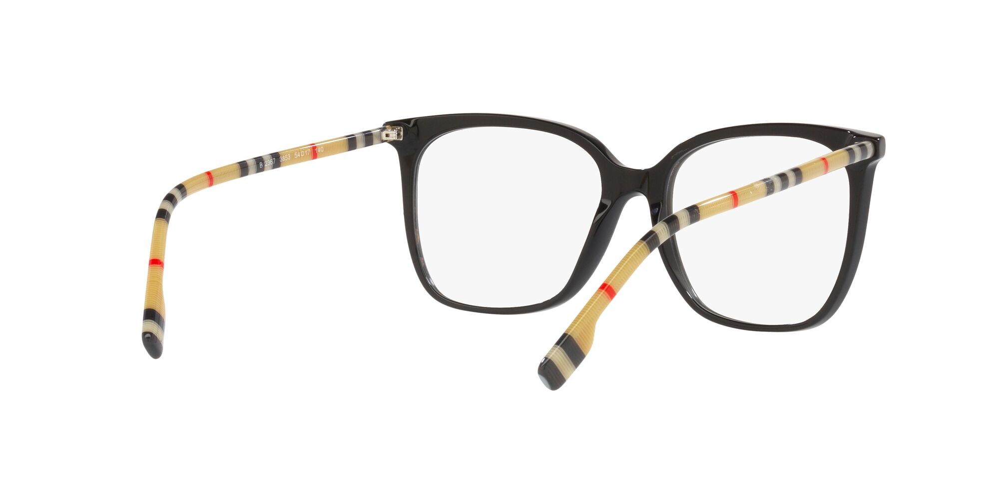 Occhiali da vista Burberry Louise BE 2367 (3853) colore nero forma quadrato lenti lente demo