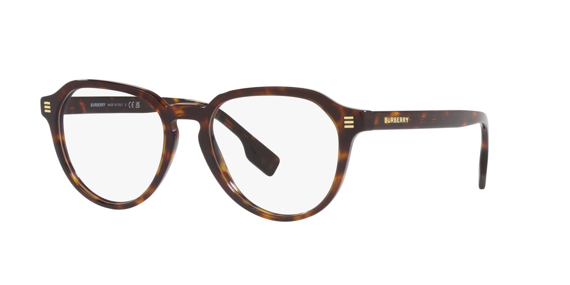 Brillen Burberry Archie BE 2368 (3002) farbe havana scuro form pantos gläser lente demo