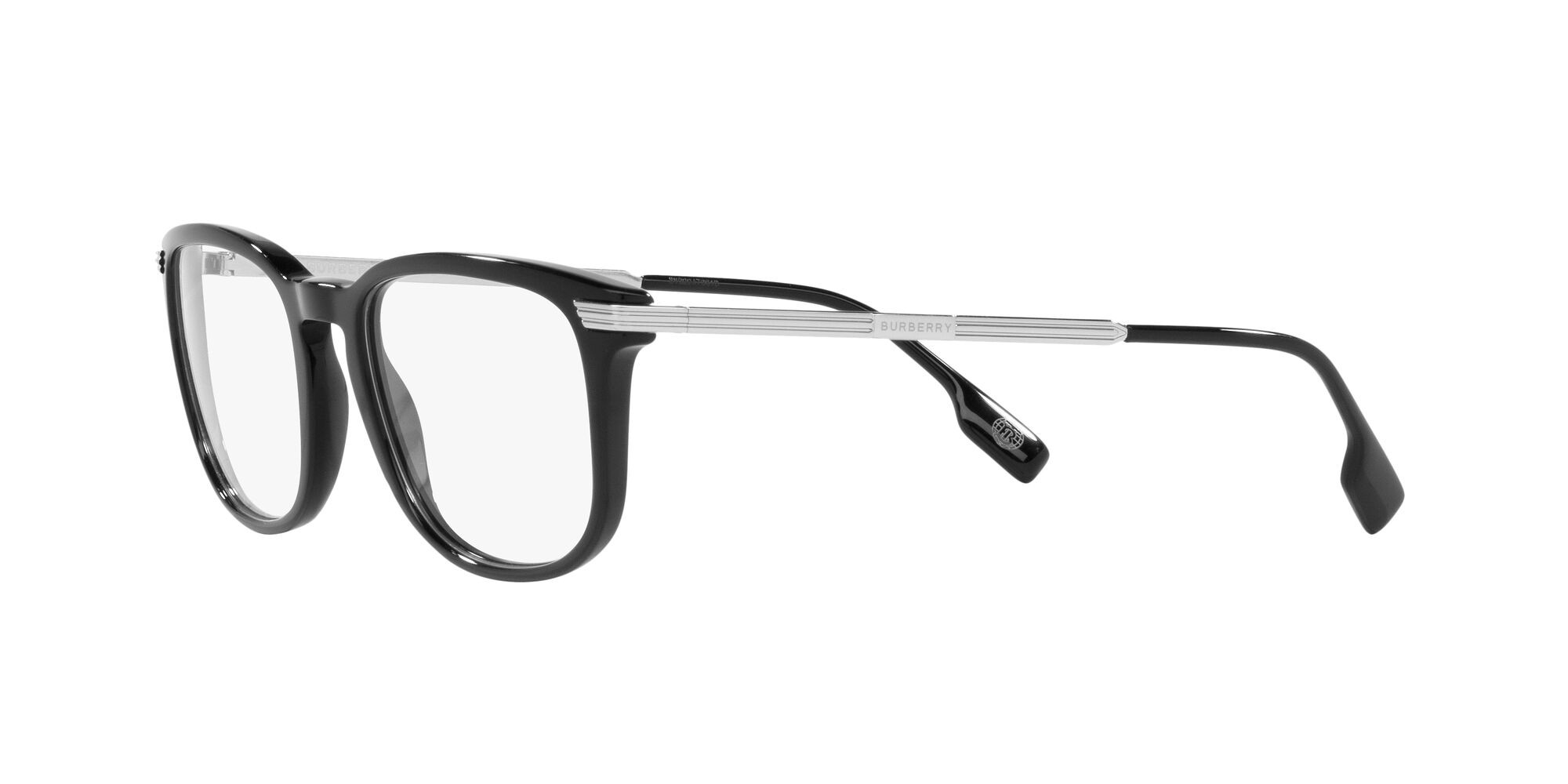 Brillen Burberry Cedric BE 2369 (3001) farbe nero form rechteckig gläser lente demo