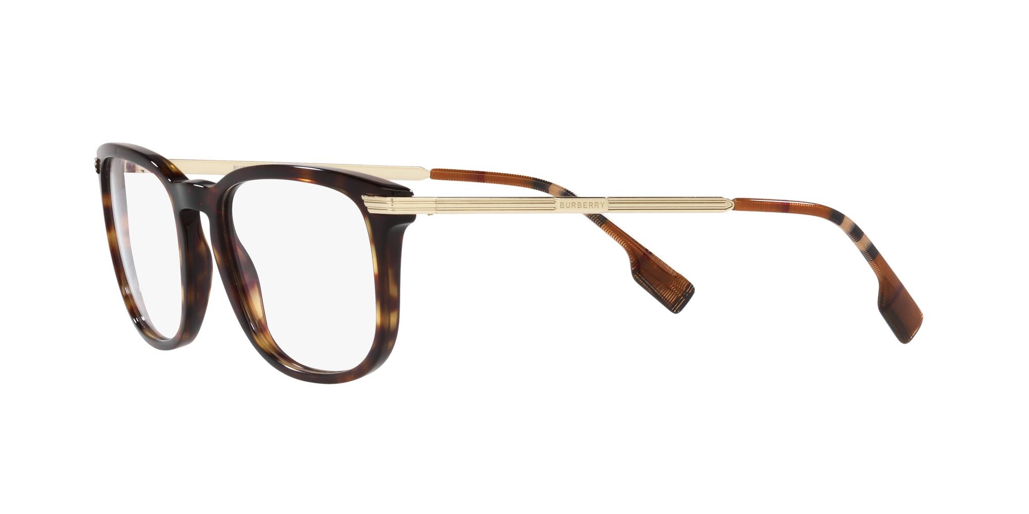 Brillen Burberry Cedric BE 2369 (3002) farbe havana scuro form rechteckig gläser lente demo