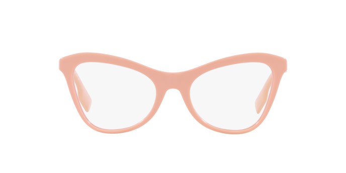 Brillen Burberry Angelica BE 2373U (4061) farbe rosa form cat-eye gläser lente demo