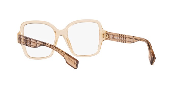 Occhiali da vista Burberry BE 2374 (4063) colore beige forma quadrato lenti lente demo