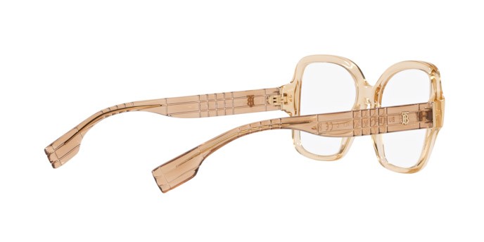 Occhiali da vista Burberry BE 2374 (4063) colore beige forma quadrato lenti lente demo