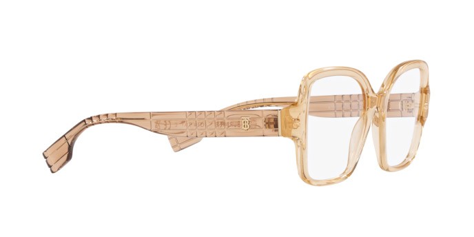 Occhiali da vista Burberry BE 2374 (4063) colore beige forma quadrato lenti lente demo