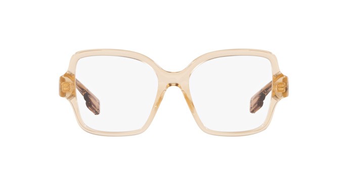 Occhiali da vista Burberry BE 2374 (4063) colore beige forma quadrato lenti lente demo
