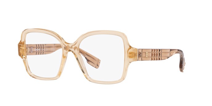Occhiali da vista Burberry BE 2374 (4063) colore beige forma quadrato lenti lente demo