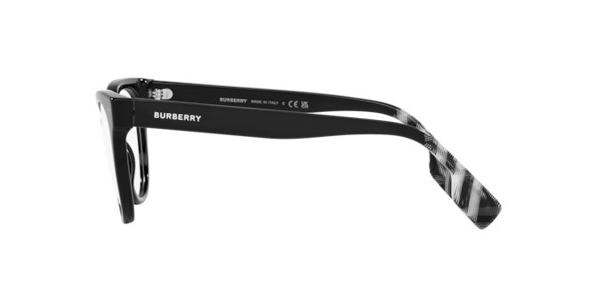 Eyeglasses Burberry Evelyn BE 2375 (3001) color nero shape cat eye lenses lente demo