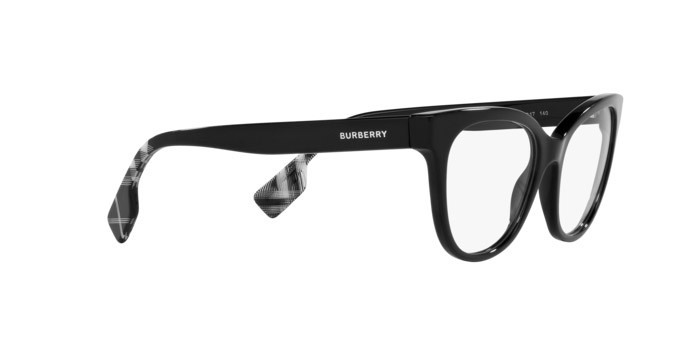 Eyeglasses Burberry Evelyn BE 2375 (3001) color nero shape cat eye lenses lente demo