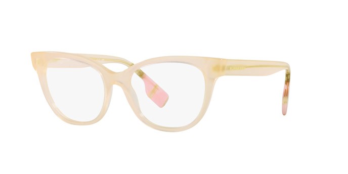 Occhiali da vista Burberry Evelyn BE 2375 (4060) colore rosa forma cat eye lenti lente demo