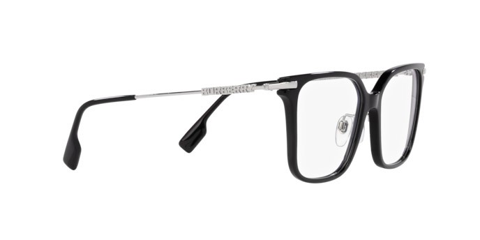 Occhiali da vista Burberry Elizabeth BE 2376 (3001) colore nero forma quadrato lenti lente demo