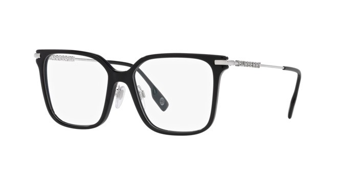 Occhiali da vista Burberry Elizabeth BE 2376 (3001) colore nero forma quadrato lenti lente demo