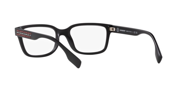 Occhiali da vista Burberry Charlie BE 2379U (3464) colore nero opaco forma quadrato lenti lente demo