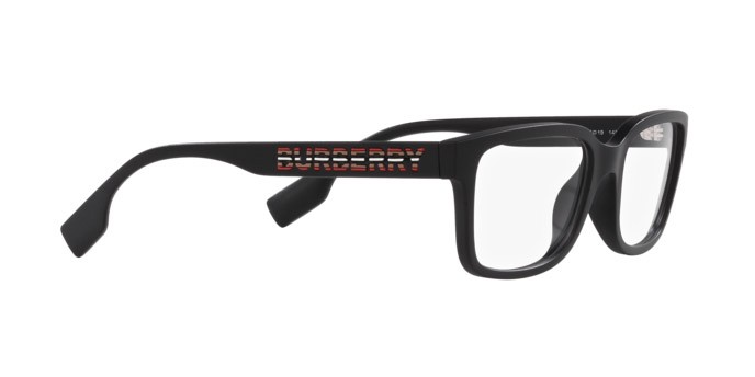 Occhiali da vista Burberry Charlie BE 2379U (3464) colore nero opaco forma quadrato lenti lente demo