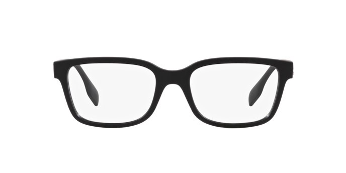 Occhiali da vista Burberry Charlie BE 2379U (3464) colore nero opaco forma quadrato lenti lente demo