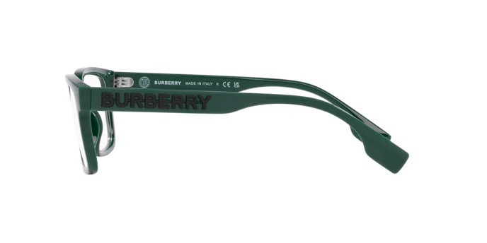 Occhiali da vista Burberry Charlie BE 2379U (4071) colore verde forma quadrato lenti lente demo