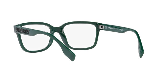 Occhiali da vista Burberry Charlie BE 2379U (4071) colore verde forma quadrato lenti lente demo