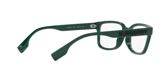 Occhiali da vista Burberry Charlie BE 2379U (4071) colore verde forma quadrato lenti lente demo