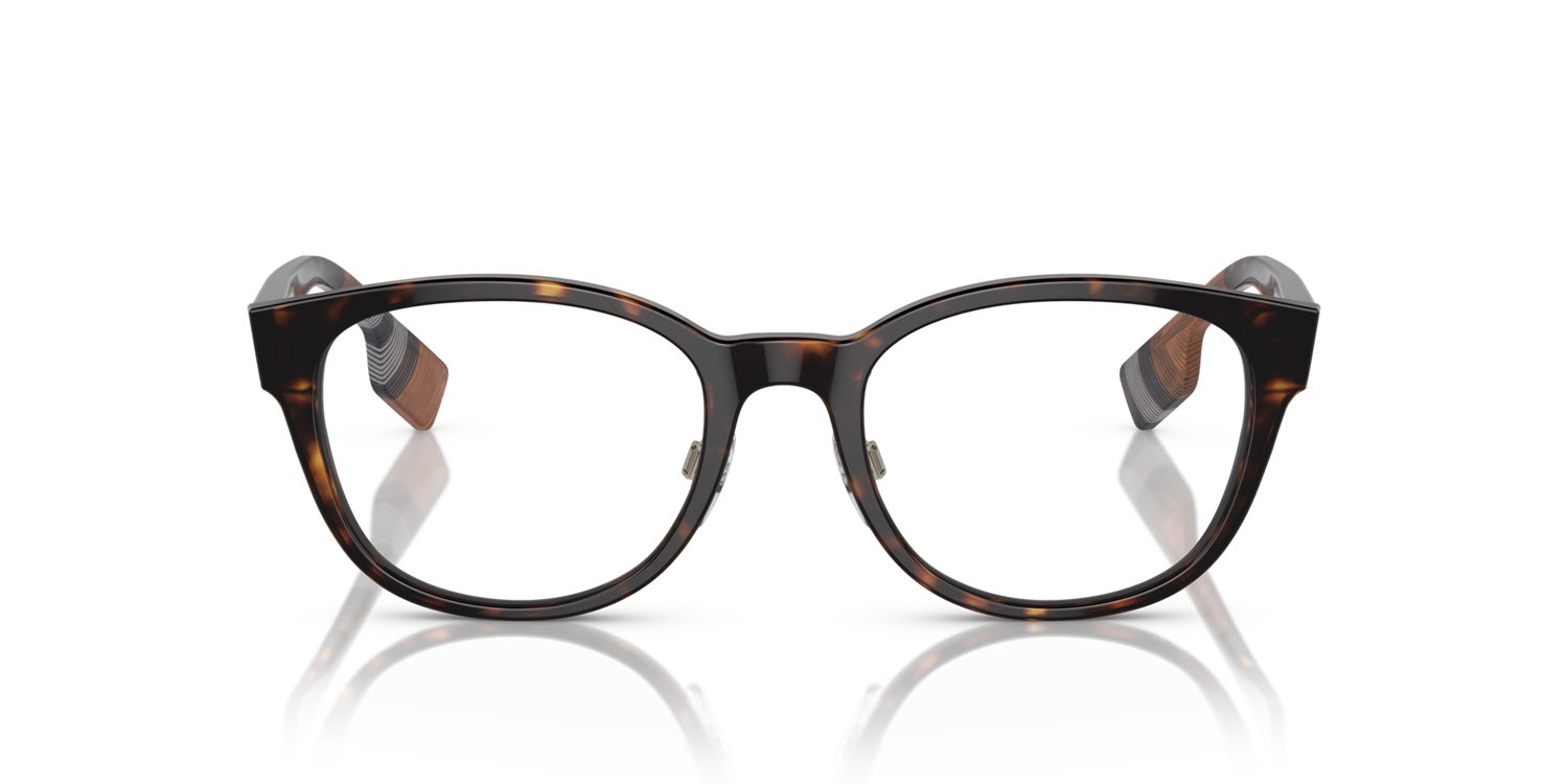 Brillen Burberry Peyton BE 2381D (3002) farbe havana scuro form quadratisch gläser lente demo