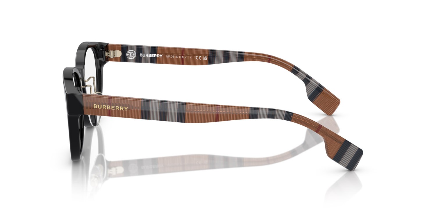 Occhiali da vista Burberry Peyton BE 2381D (4041) colore nero forma quadrato lenti lente demo