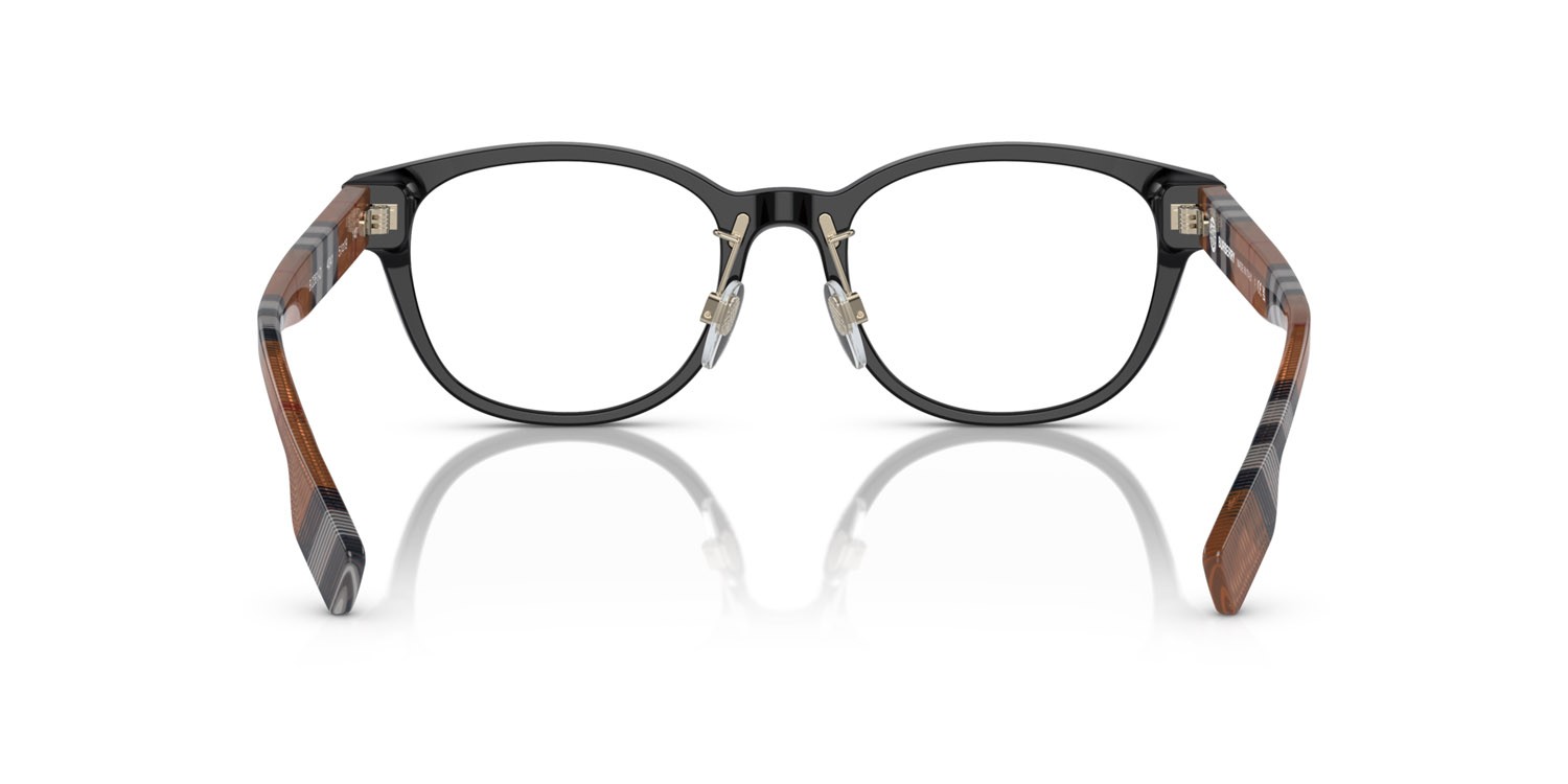 Occhiali da vista Burberry Peyton BE 2381D (4041) colore nero forma quadrato lenti lente demo