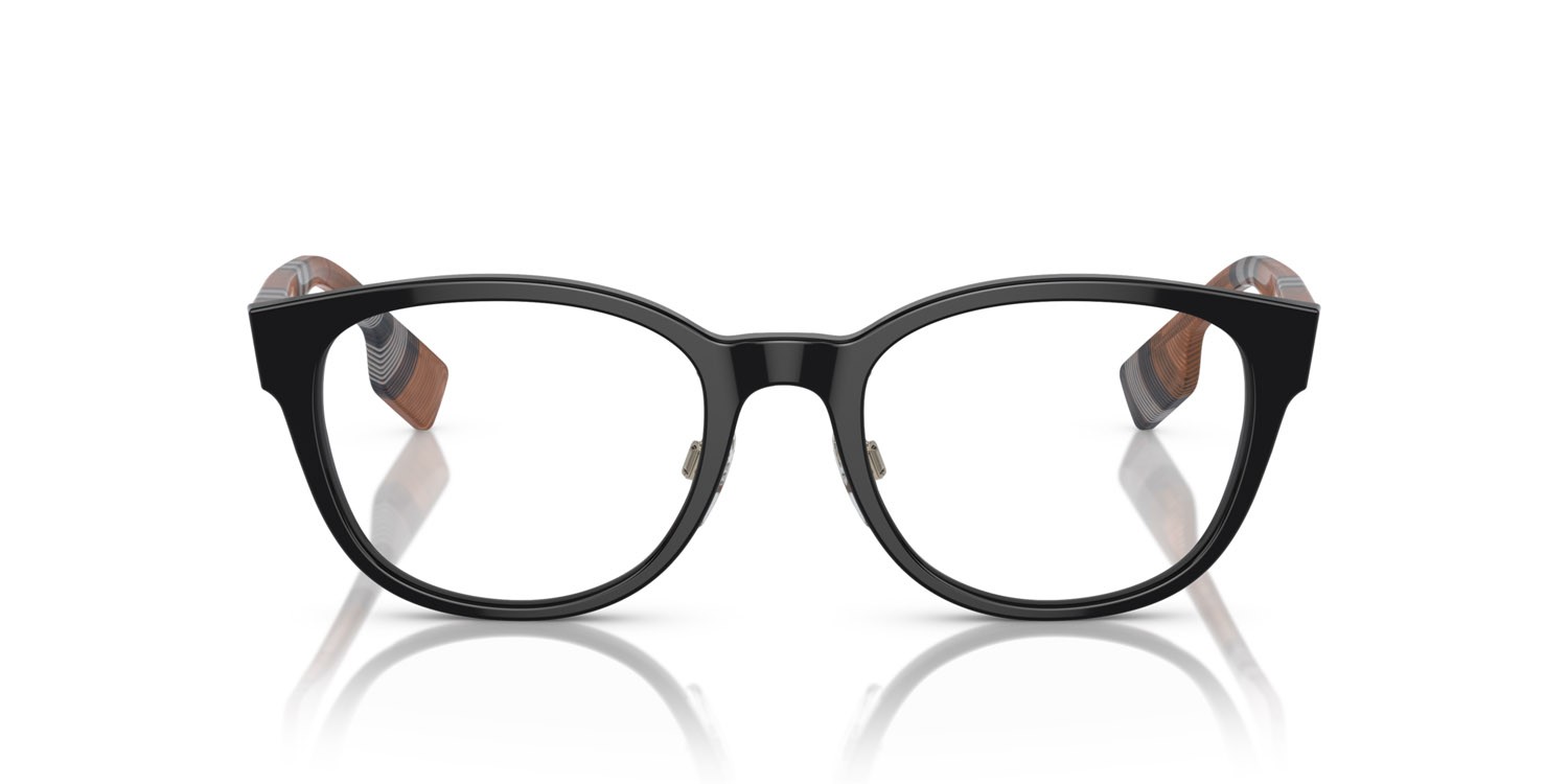 Occhiali da vista Burberry Peyton BE 2381D (4041) colore nero forma quadrato lenti lente demo