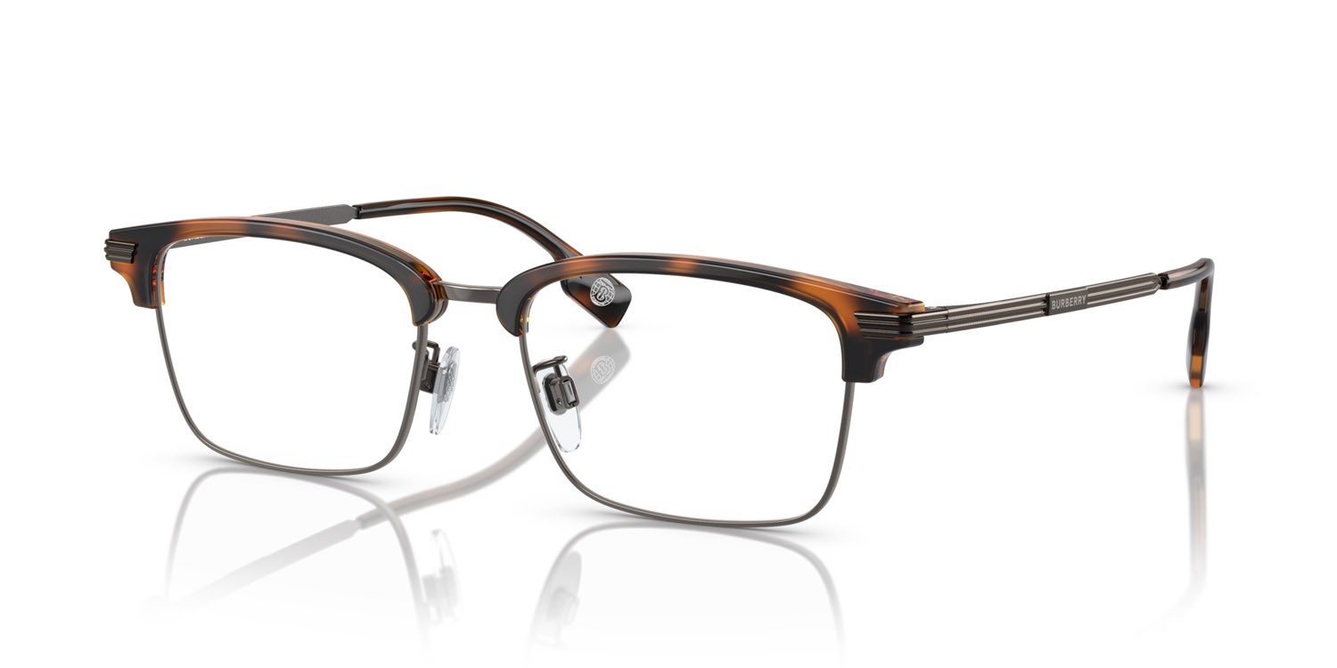 Brillen Burberry Tyler BE 2383TD (3002) farbe havana scuro form rechteckig gläser lente demo