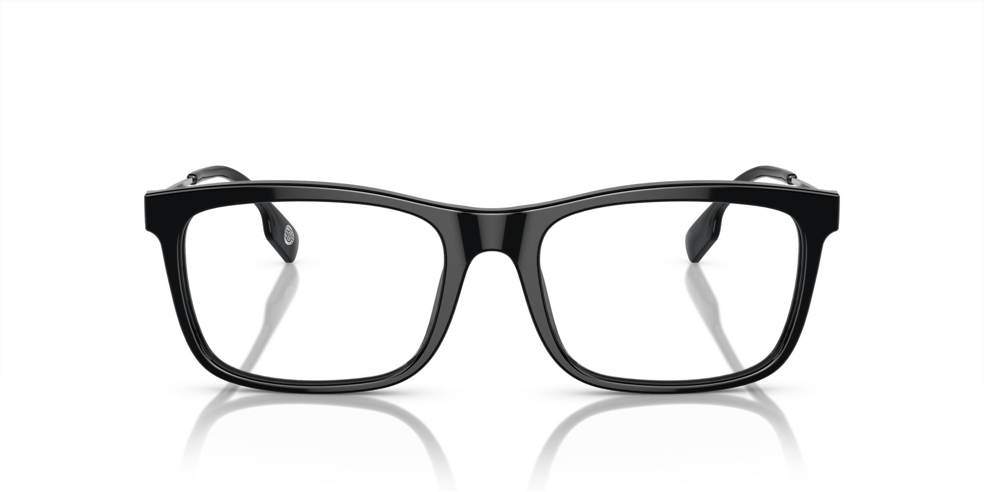 Occhiali da vista Burberry BE 2384 (3001) colore nero forma rettangolare lenti lente demo