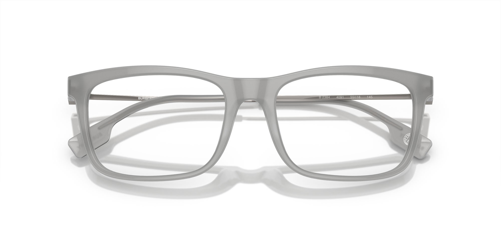 Brillen Burberry BE 2384 (4091) farbe grigio form rechteckig gläser lente demo