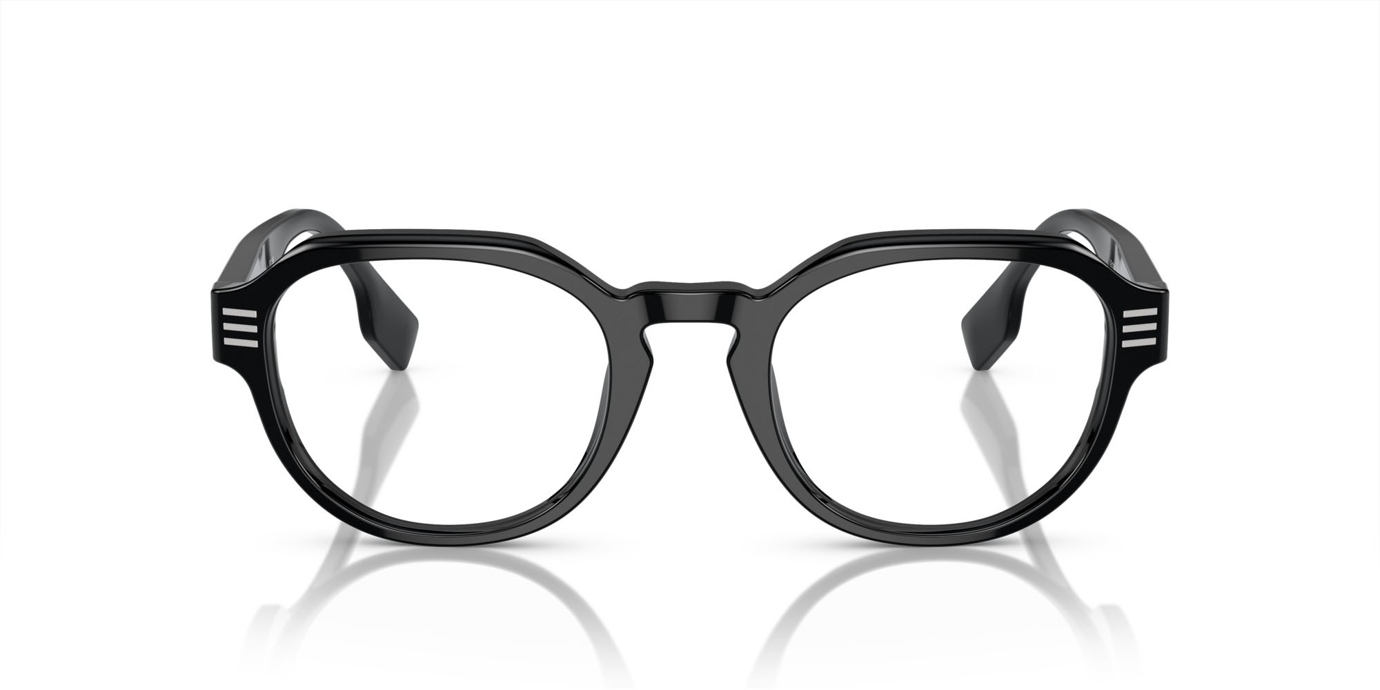 Occhiali da vista Burberry BE 2386 (3001) colore nero forma rotondo lenti lente demo