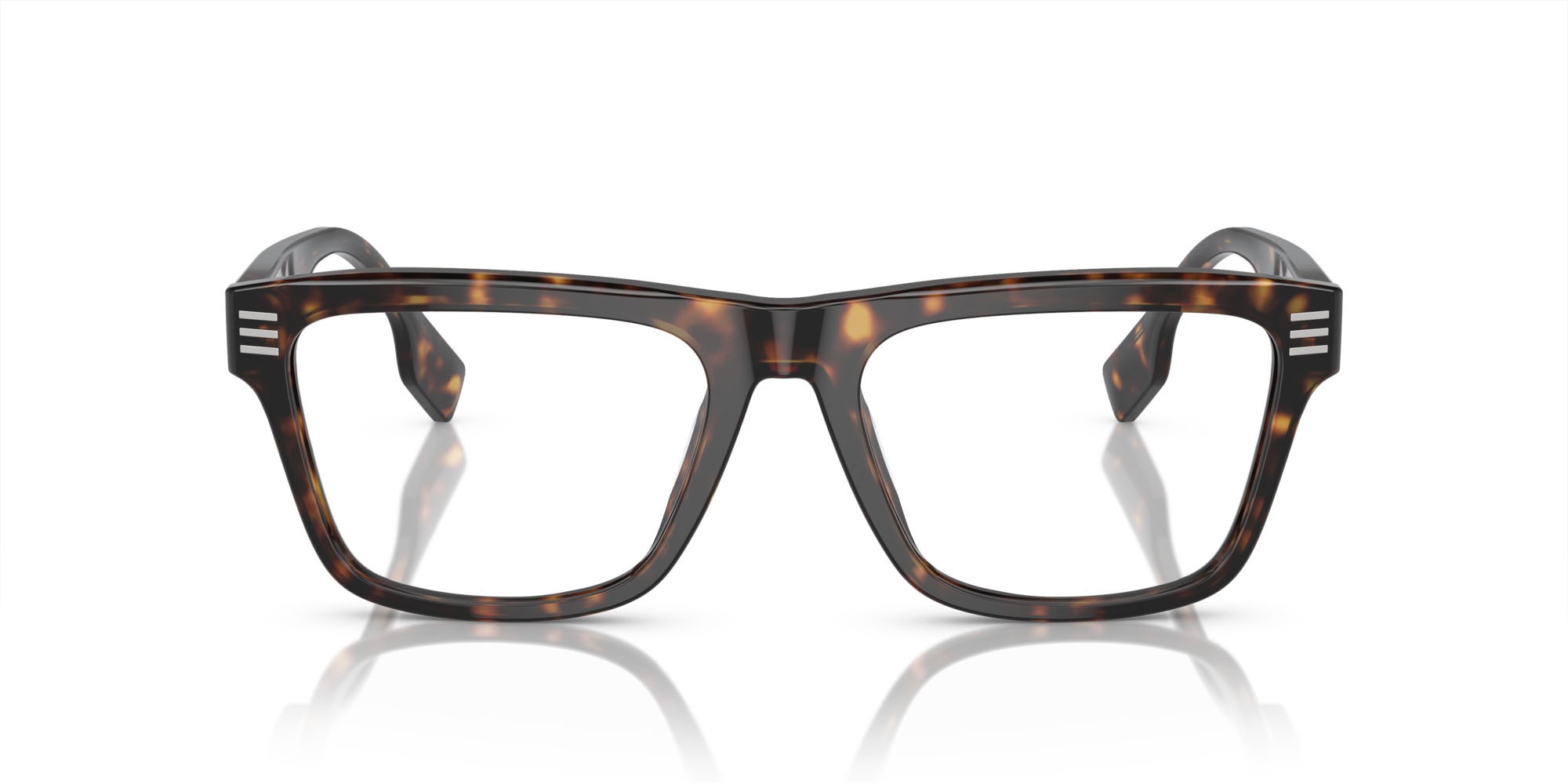 Occhiali da vista Burberry BE 2387 (3002) colore havana scuro forma quadrato lenti lente demo