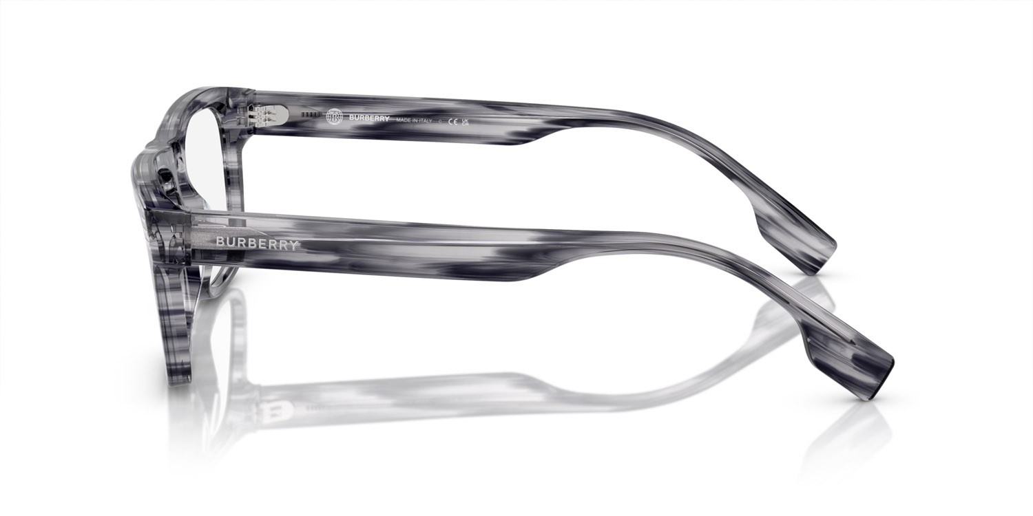 Occhiali da vista Burberry BE 2387 (4097) colore grigio forma quadrato lenti lente demo